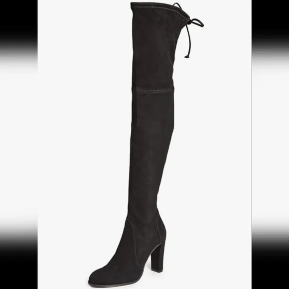 Stuart Weitzman Highland Black Boots Size 5.5 M Brand New - Picture 5 of 6